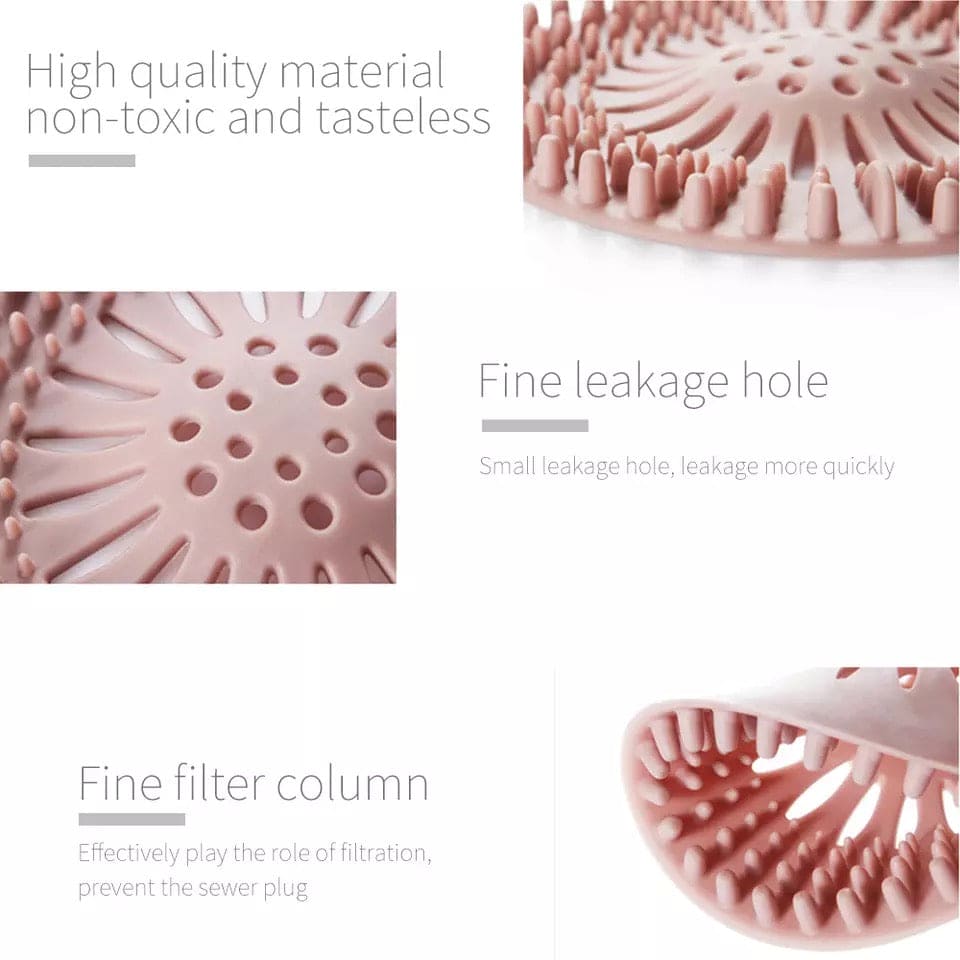 Silicone Sink Drain Stopper, Bathroom Silicone Drain Filter, Bathroom Drain Hair Catcher, Plug Sink Strainer, Sink Sewer Filter Floor Drain Silicone Sink Drain Stopper, Bathroom Silicone Drain Filter, Bathroom Drain Hair Catcher, Plug Sink Strainer, Sink Sewer Filter Floor Drain